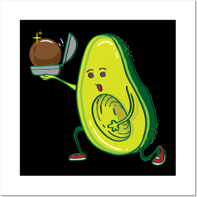 Avocado Wedding Proposal Marriage Part 1 Wall Art by Shirtbubble